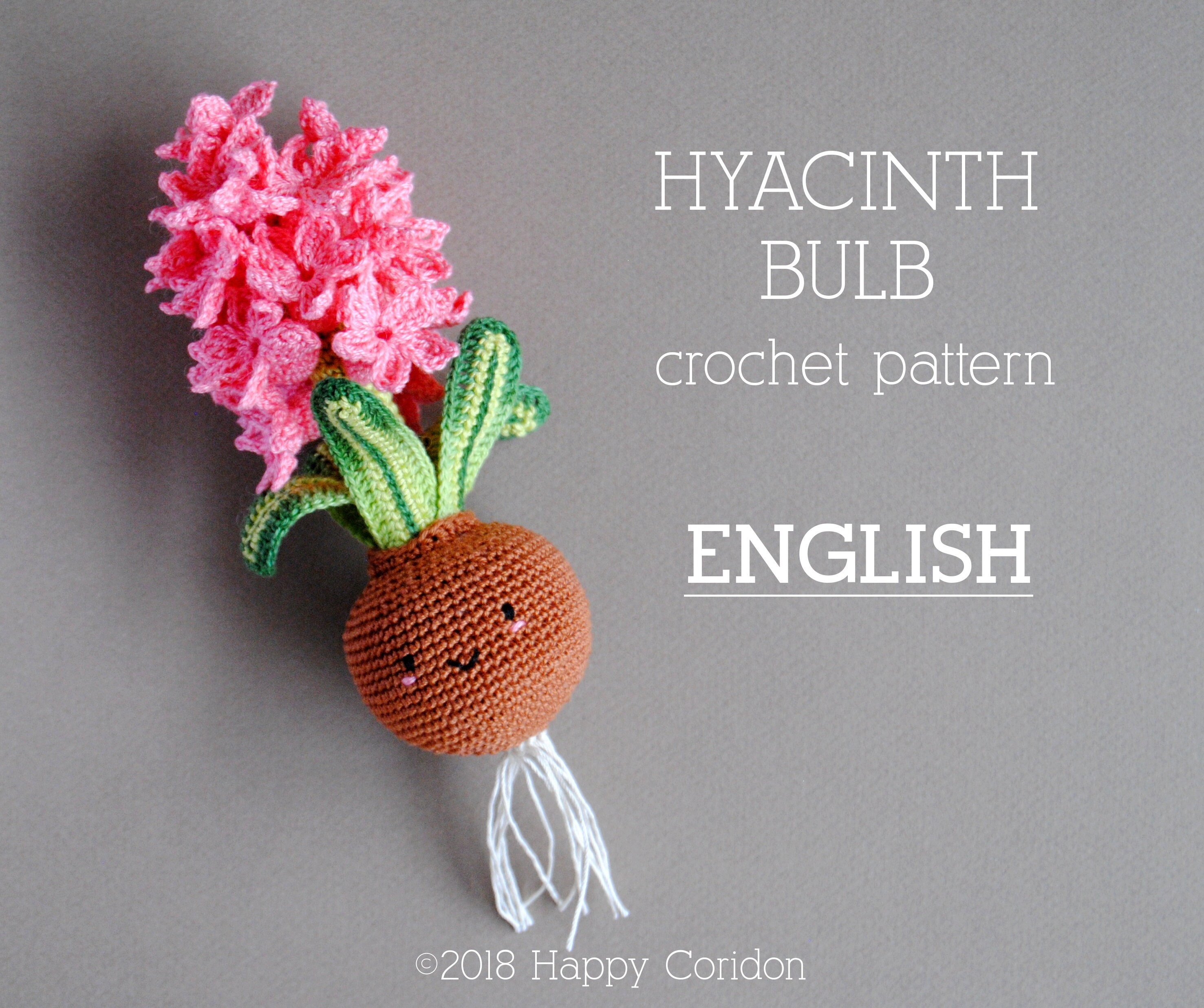 Crochet Pattern English Hyacinth Bulb Spring Flower Etsy