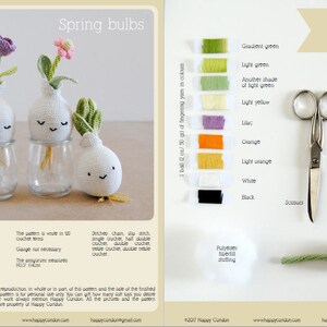 CROCHET PATTERN Spring bulbs amigurumi image 3
