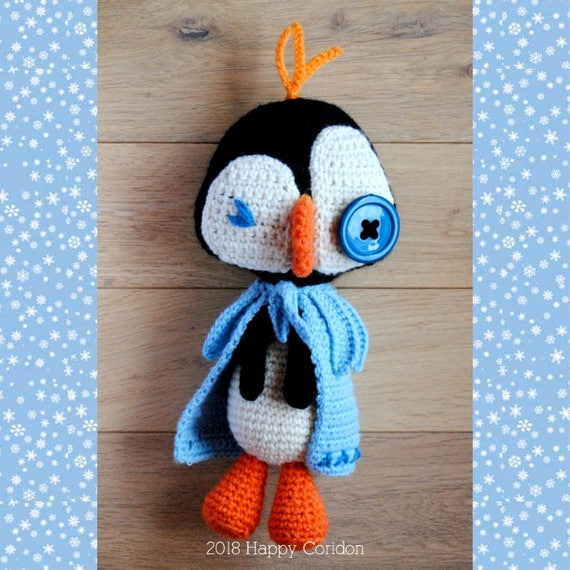 CROCHET PATTERN The frozen penguin amigurumi