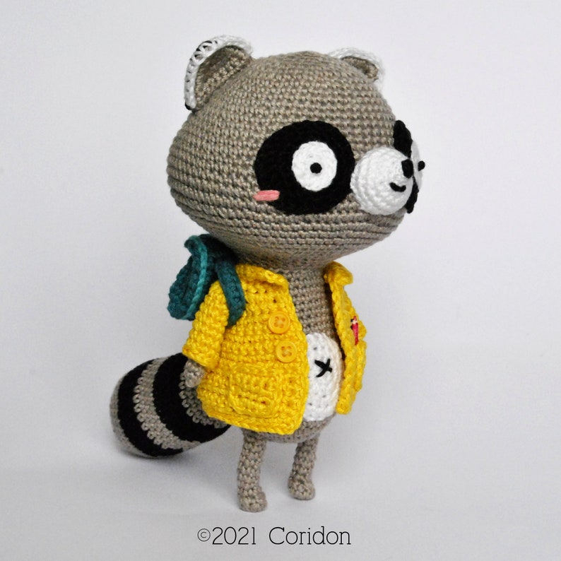 CROCHET PATTERN Remy the Racoon Amigurumi Etsy