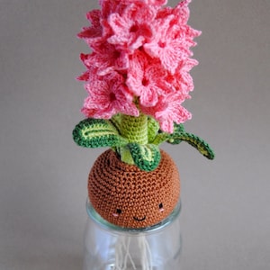 CROCHET PATTERN ENGLISH Hyacinth bulb spring flower amigurumi image 3