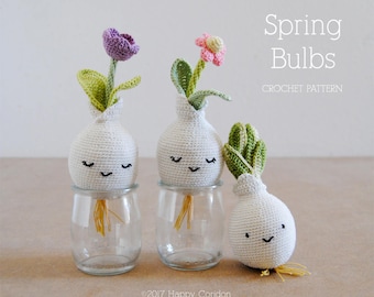 CROCHET PATTERN - Spring bulbs amigurumi