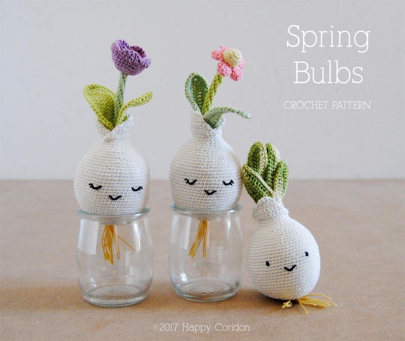 CROCHET PATTERN Spring bulbs amigurumi image 1