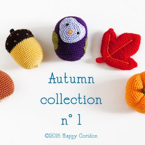 Crochet pattern - Autumn collection n1 - amigurumi toys