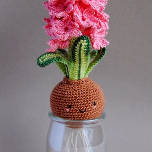 CROCHET PATTERN ENGLISH Hyacinth bulb spring flower amigurumi image 2