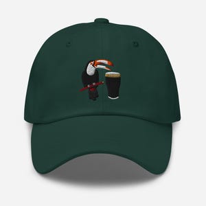 Guinness Toucan print Trucker Hats Beer Cap Coaster Birthday Gift For Dad hat Man Cave gift Fathers Day Gift beer pint wine lover Irish gift