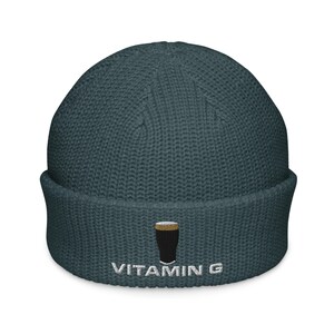 Vitamin G Guinness Pint Hat embroidery Fisherman beanie hat Ireland Guinness toucan funny drunkard dad gift beer pint hat wine lover cap