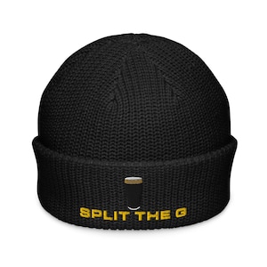 Split the G Guinness Pint Hat embroidery Fisherman beanie cap Irish Guinness Toucan wine night party hat gift beer pint hat wine lover hat