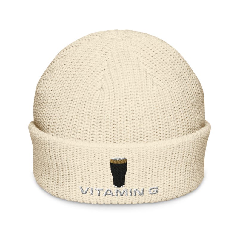 Vitamin G Guinness Pint Hat embroidery Fisherman beanie hat Ireland Guinness toucan funny drunkard dad gift beer pint hat wine lover cap