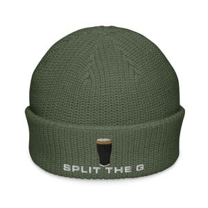 Split the G Guinness Pint Hat embroidery Fisherman beanie cap Irish Guinness Toucan wine night party hat gift beer pint hat wine lover hat
