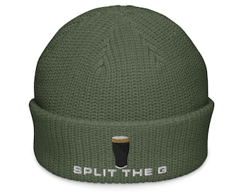 Split the G Guinness Pint Hat borduurwerk visser beanie pet Irish Guinness Toucan wijnavond feesthoed cadeau bier pint hoed wijnliefhebber hoed