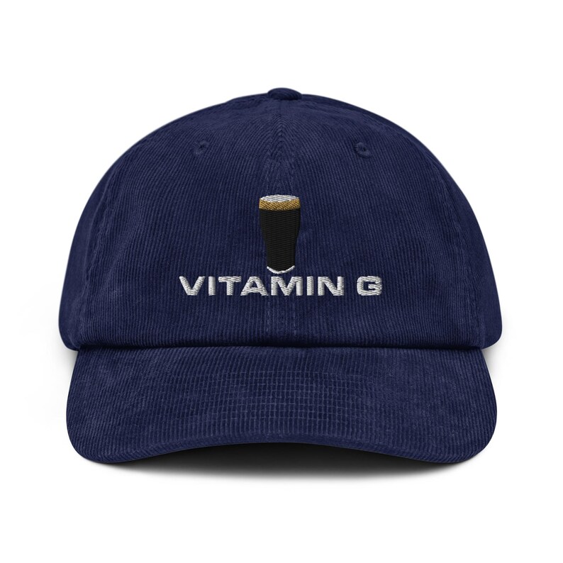 Vitamin G Guinness Pint Hat embroidery corduroy hat Ireland Guinness house gift funny drunkard dad gift beer pint hat wine lover cap gift
