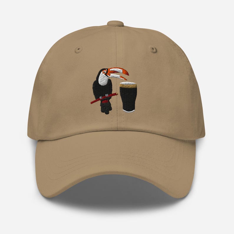 Guinness Toucan print Trucker Hats Beer Cap Coaster Birthday Gift For Dad hat Man Cave gift Fathers Day Gift beer pint wine lover Irish gift