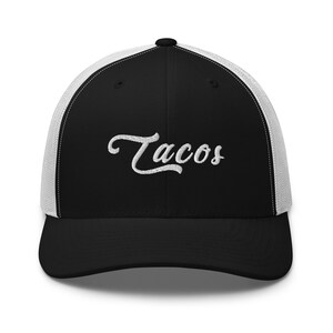 Tacos Hat Taco Foodie Gift embroidery Trucker Cap Strapback Hat Mens Womens Hat food lover Baseball Cap Kitchen chef hat gift for her