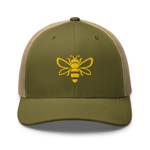 Cappello da camionista con ricamo, idea regalo per api, maglietta Save the Bees, regali per apicoltura, uomo ape, amante delle api, cappello da compleanno per apicoltori, cappello unisex naturale