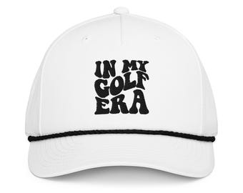 In my Golf Era embroidered Classic rope cap Gift For Golfer Groovy Golf Lover cap
