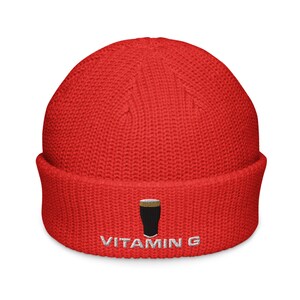 Vitamin G Guinness Pint Hat embroidery Fisherman beanie hat Ireland Guinness toucan funny drunkard dad gift beer pint hat wine lover cap