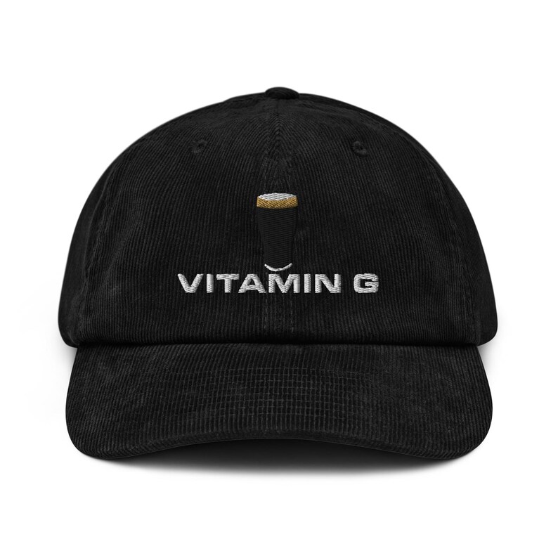 Vitamin G Guinness Pint Hat embroidery corduroy hat Ireland Guinness house gift funny drunkard dad gift beer pint hat wine lover cap