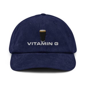 Vitamin G Guinness Pint Hat embroidery corduroy hat Ireland Guinness house gift funny drunkard dad gift beer pint hat wine lover cap