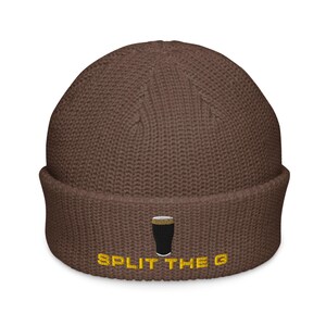 Split the G Guinness Pint Hat embroidery Fisherman beanie cap Irish Guinness Toucan wine night party hat gift beer pint hat wine lover hat