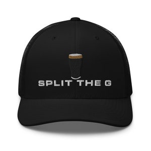 Split the G embroidery Trucker Cap irish wine lover gifts