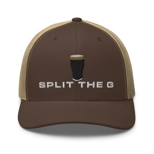 Split the G embroidery Trucker Cap irish wine lover gifts