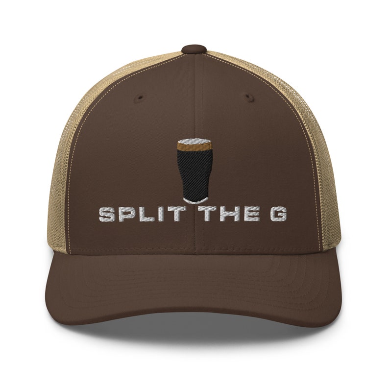 Split the G embroidery Trucker Cap irish wine lover gifts
