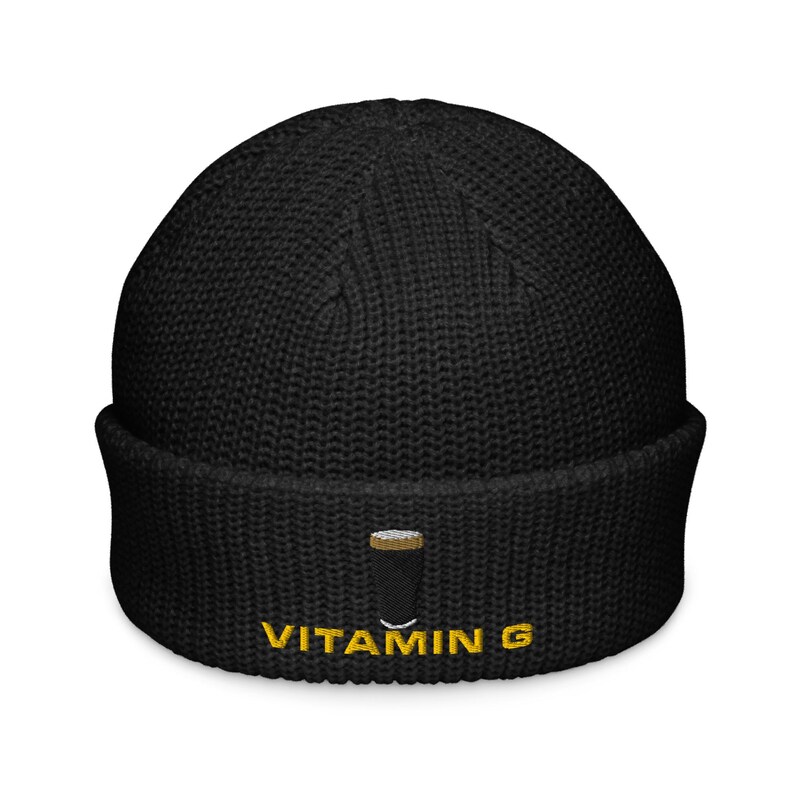 Vitamin G Guinness Pint Hat embroidery Fisherman beanie hat Ireland Guinness toucan funny drunkard dad gift beer pint hat wine lover cap
