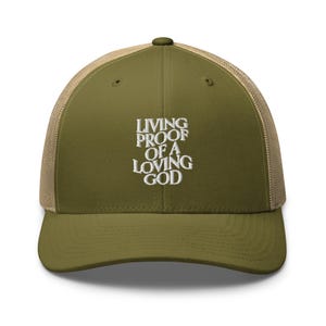 Christliche Geschenke für sie Weihnachtsgeschenke Katholische Geschenke Ästhetische christliche Stickerei Trucker Cap Mütze Religiöser Hut Bibel-Vers-Glaubensmütze