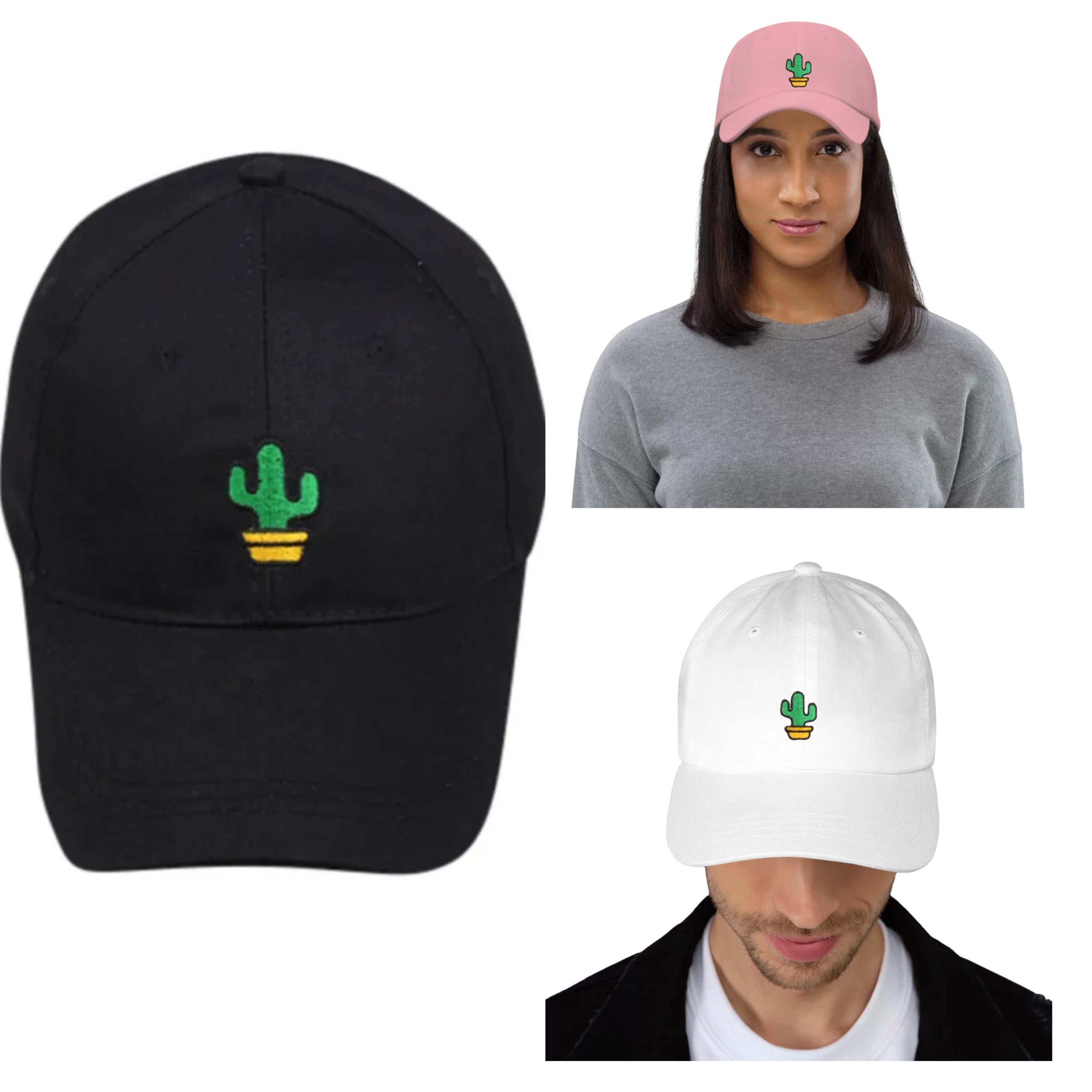Desert Cactus Boston University Terriers BU Baseball Hat - White, Adjustable Cloth Strap, Officially Licensed - View #8