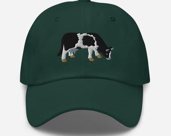 Cow hat cattle gift Embroidered baseball hat Cap for cow lovers Winter warm Animal hat farm animal cap gift ideas farming cowboy cowgirl cap
