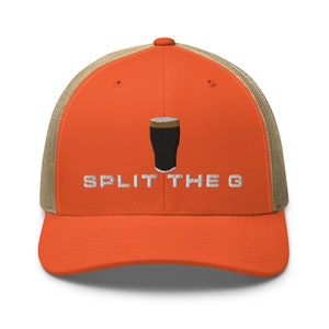 Split the G embroidery Trucker Cap irish wine lover gifts