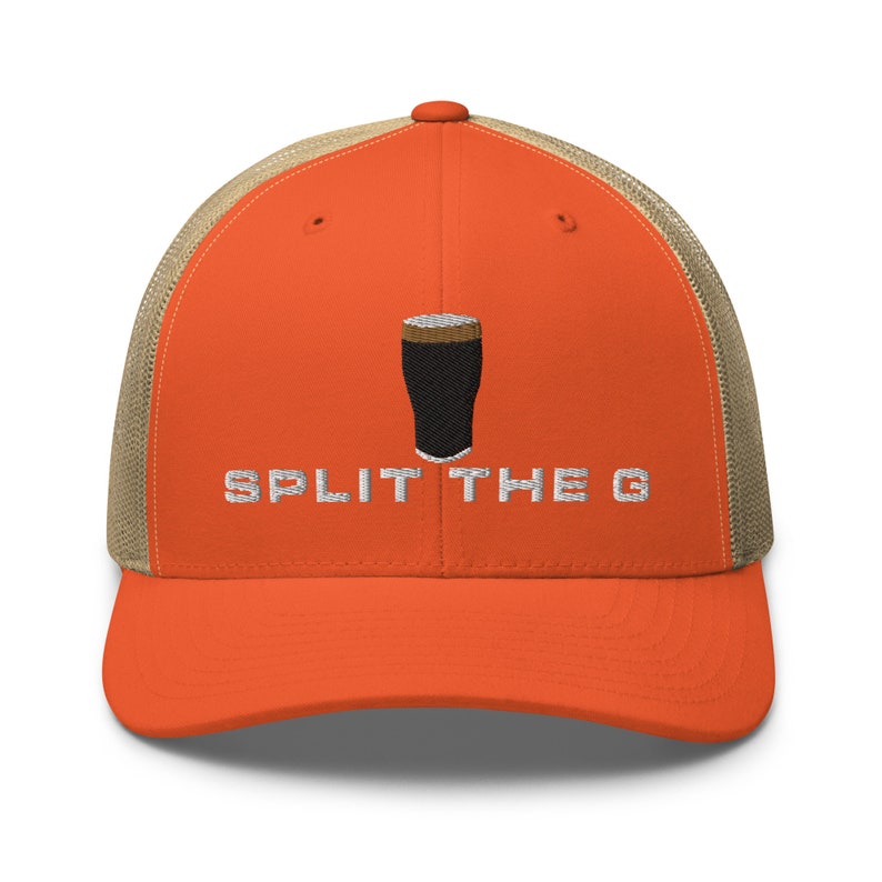 Split the G embroidery Trucker Cap irish wine lover gifts