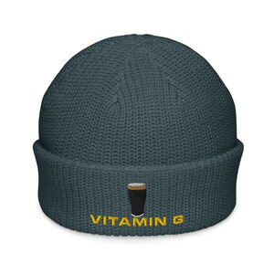 Vitamin G Guinness Pint Hat embroidery Fisherman beanie hat Ireland Guinness toucan funny drunkard dad gift beer pint hat wine lover cap