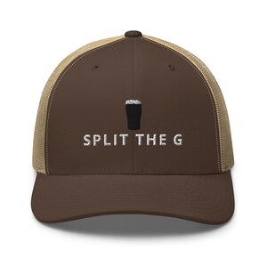SPLIT THE G embroidery Trucker Cap Guinness Pint cap beer lover hat Ireland Hat funny drunkard dad gift beer pint hat wine lover gift him