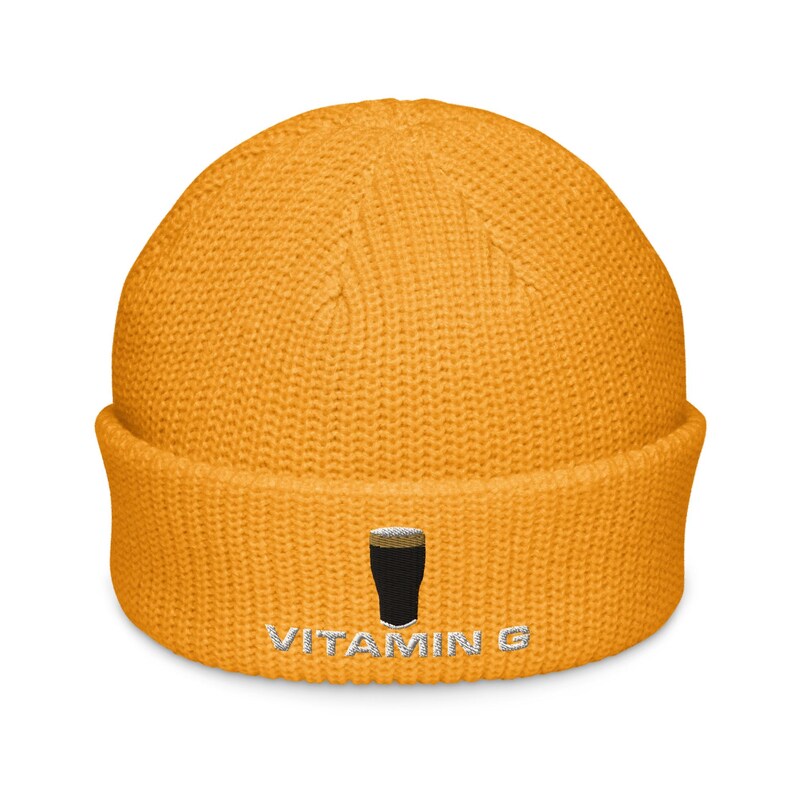 Vitamin G Guinness Pint Hat embroidery Fisherman beanie hat Ireland Guinness toucan funny drunkard dad gift beer pint hat wine lover cap