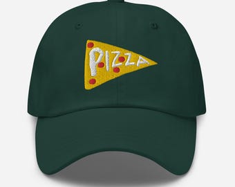 Pizza Slice Design geborduurde baseballpet chef-kok cadeau opa beste verjaardagscadeaus voor hem voor haar kleding cadeaus grappig voedselliefhebber keukenpet