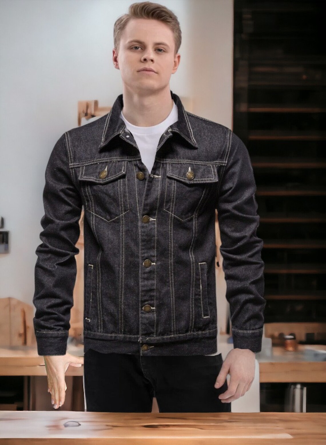 Men Denim Jacket Men's Spring and Autumn Jacket Coat Fashion main image 0