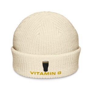 Vitamin G Guinness Pint Hat embroidery Fisherman beanie hat Ireland Guinness toucan funny drunkard dad gift beer pint hat wine lover cap