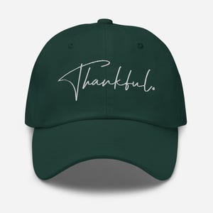 Dankbaar hoed Shirt Thanksgiving cadeau Leuke herfstpet geborduurd Baseballcap hoed Religieus cadeau-idee Retro herfst seizoen herfst eindejaarscadeau