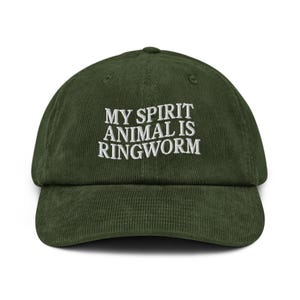 Mitt andedjur är ringorm rolig hatt meme-skjorta broderad manchesterkeps sarkastisk ironisk konstigt roligt talesätt gåva rolig citat keps gåva henne