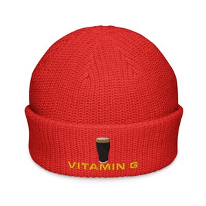Vitamin G Guinness Pint Hat embroidery Fisherman beanie hat Ireland Guinness toucan funny drunkard dad gift beer pint hat wine lover cap