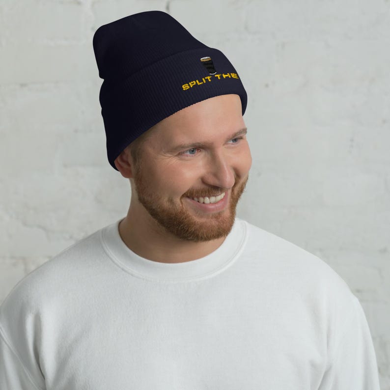 Split the G Guinness Pint Hat embroidery Cuffed Beanie hat Ireland Guinness toucan funny drunkard dad gift beer pint hat wine lover cap gift