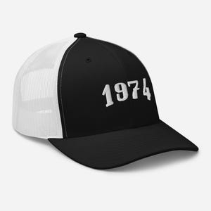 1974 hoed 50e verjaardag Sweatshirt 1974 geboortejaar nummer pet borduren trucker pet hoed verjaardagscadeau verjaardag kleding cadeau 1974 topcadeau
