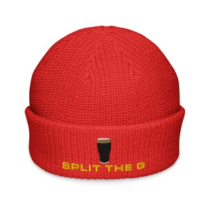 Split the G Guinness Pint Hat embroidery Fisherman beanie cap Irish Guinness Toucan wine night party hat gift beer pint hat wine lover hat
