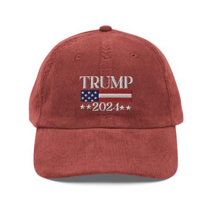 Trump Vance 2024 Donald Trump Shirts USA hoed Amerika borduurwerk Vintage corduroy pet politieke hoed politiek geschenken patriot pet patriottische top