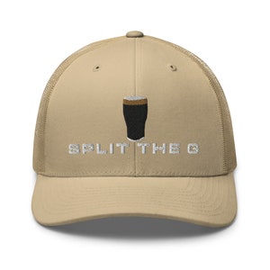 Split the G embroidery Trucker Cap irish wine lover gifts
