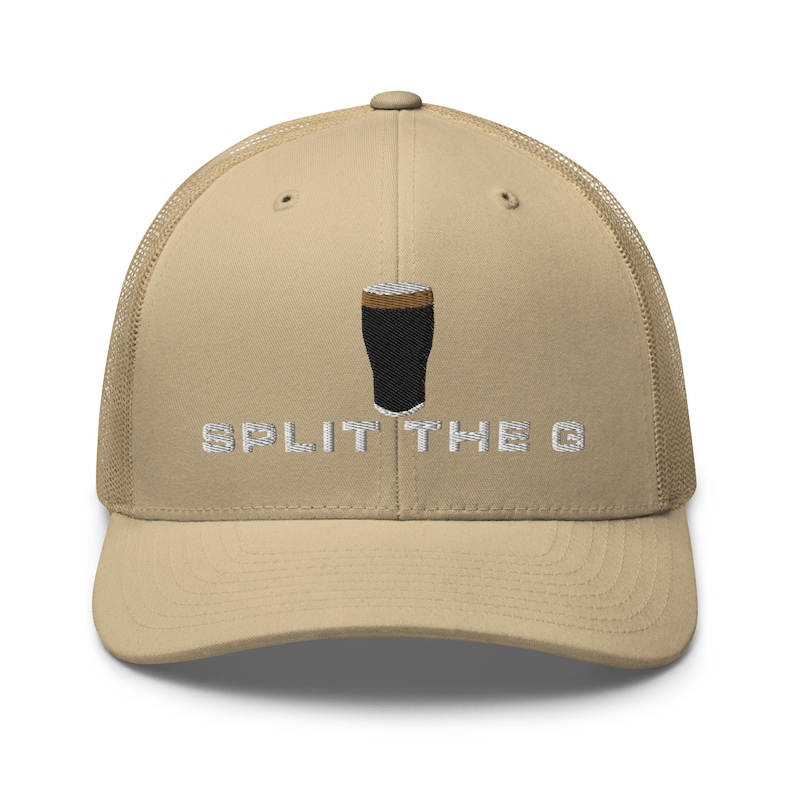 Split the G embroidery Trucker Cap irish wine lover gifts