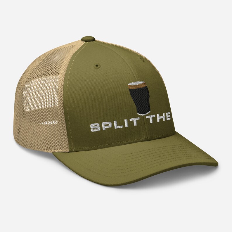 Split the G embroidery Trucker Cap irish wine lover gifts