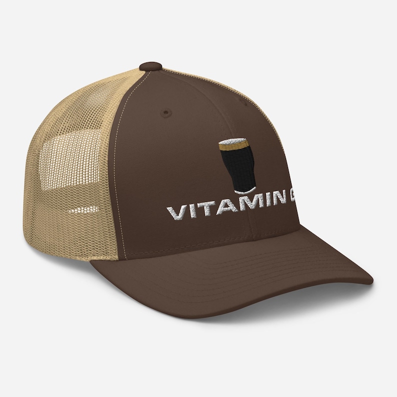 Vitamin G Guinness Pint Hat embroidery Trucker Cap Ireland Guinness hat house gift funny drunkard dad gift beer pint hat wine lover cap